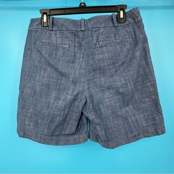 Talbots Blue Bermuda Shorts Lightweight Chambray - Picture 2 of 4